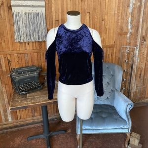 Blue Velvet Top